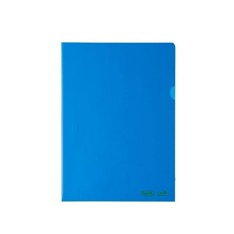 Cartelline favorit buste l pratic 22x30cm liscia blu 25pz [400182394]