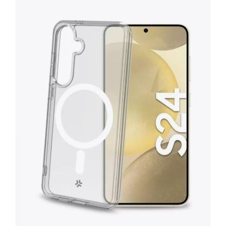 Custodia celly gelskinmag magnetica per galaxy s24 5g trasparente