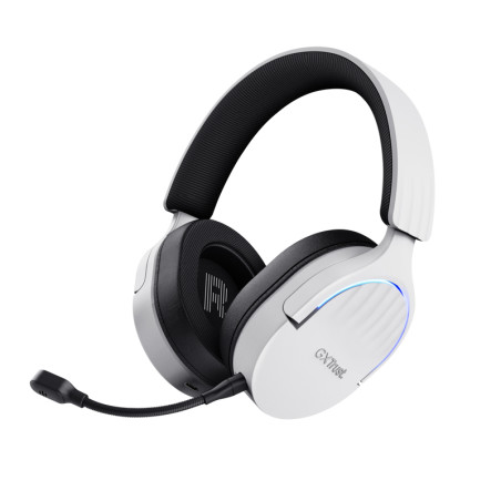 Cuffie trust gxt 491w fayzo cablato/wireless da gioco 1.2m nero/bianco