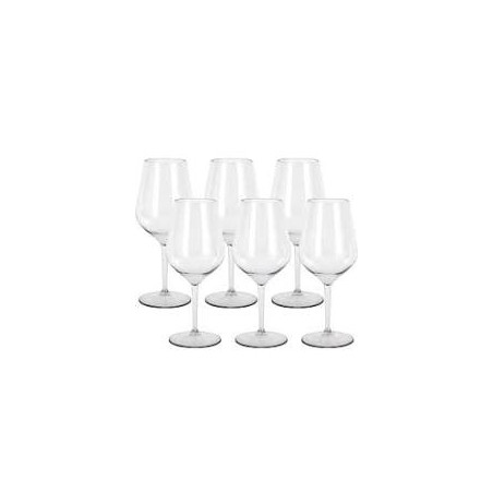 Bicchiere gold plast tritan per vino infrangibile 47cl trasparente