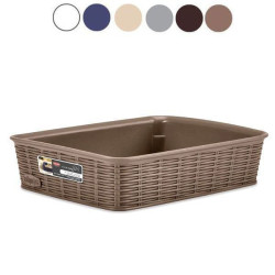 Cestino stefanplast elegance s 20x14xh6cm beige cashmere [30915]