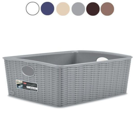 Cestino stefanplast elegance l alto 36x29xh13cm beige cashmere [31005]