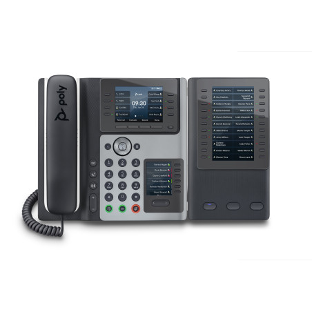 Telefono ip hp poly edge e400 poe 8 linee nero [82m93aa]