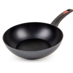 Padella zanetti wok induzione 28cm nero [580028]