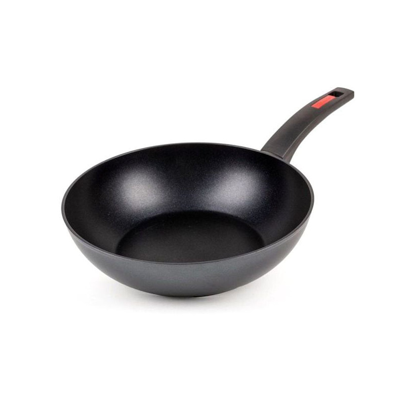 Padella zanetti wok induzione 28cm nero [580028]