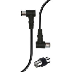 Cavo antenna karma ridem m/f 90gradi per tv 1.5m nero [rdm cl141-5]
