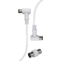 Cavo antenna karma ridem m/f 90gradi per tv 1.5m bianco [rdm cl151-5]