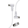 Cavo antenna karma ridem m/f 90gradi per tv 3m bianco [rdm cl153]