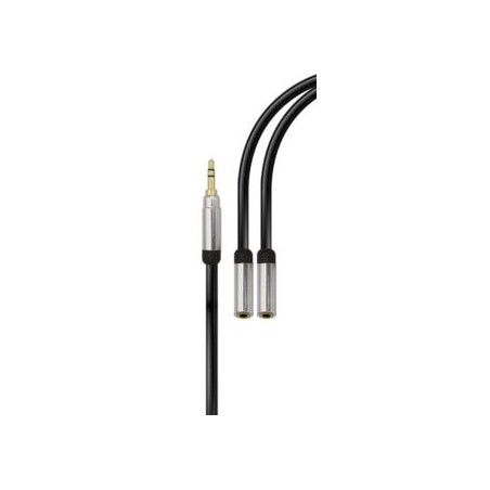Cavo audio sdoppiatore karma ridem jack stereo 3.5mm m/2x3.5mm f