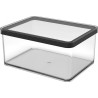 Contenitore alimenti rotho loft 2.25l 20x15x9.6cm nero/trasparente
