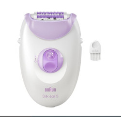 Epilatore braun silk-epil 3-000 20 pinzette per donna bianco/viola