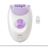 Epilatore braun silk-epil 3-000 20 pinzette per donna bianco/viola