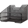 Organizer da scrivania techly 3 vassoi a4/2portadocumenti verticali