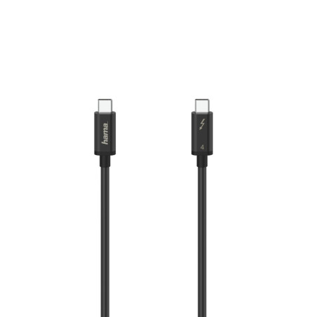 Cavo usb hama tipo c thunderbolt 4 0.8m nero [200659]