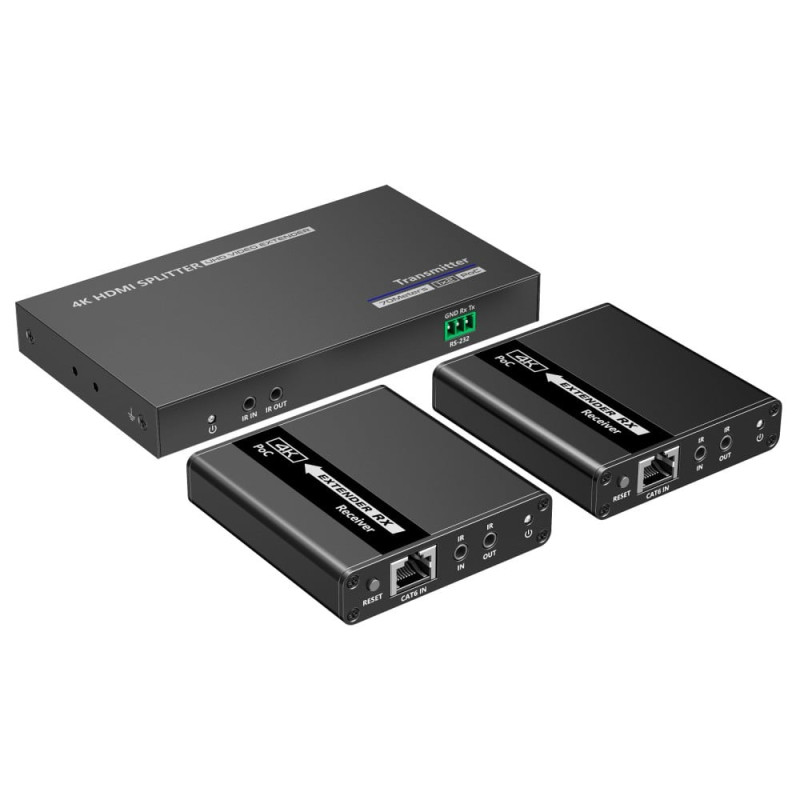 splitter hdmi techly idata ex-hl21typ 2 vie con extender su cavo