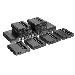 Splitter hdmi techly idata ex-hl81typ 8 vie con extender su cavo