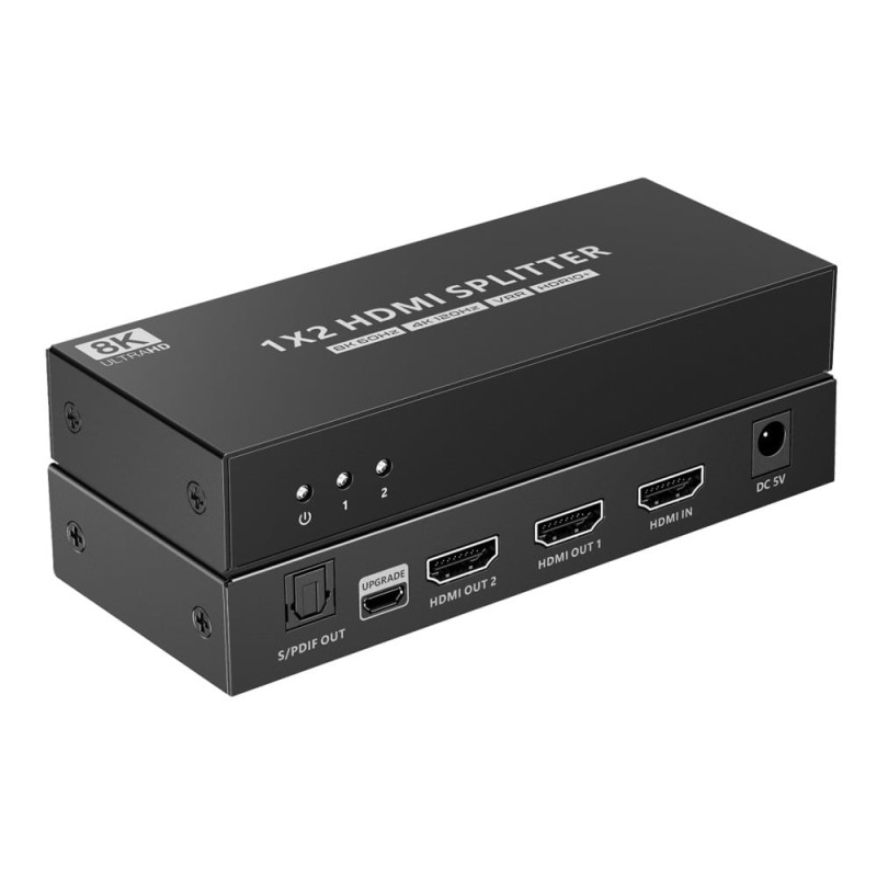 Splitter hdmi techly idata hdmi-8k2t 8k uhd 3d 60hz 2 vie cec
