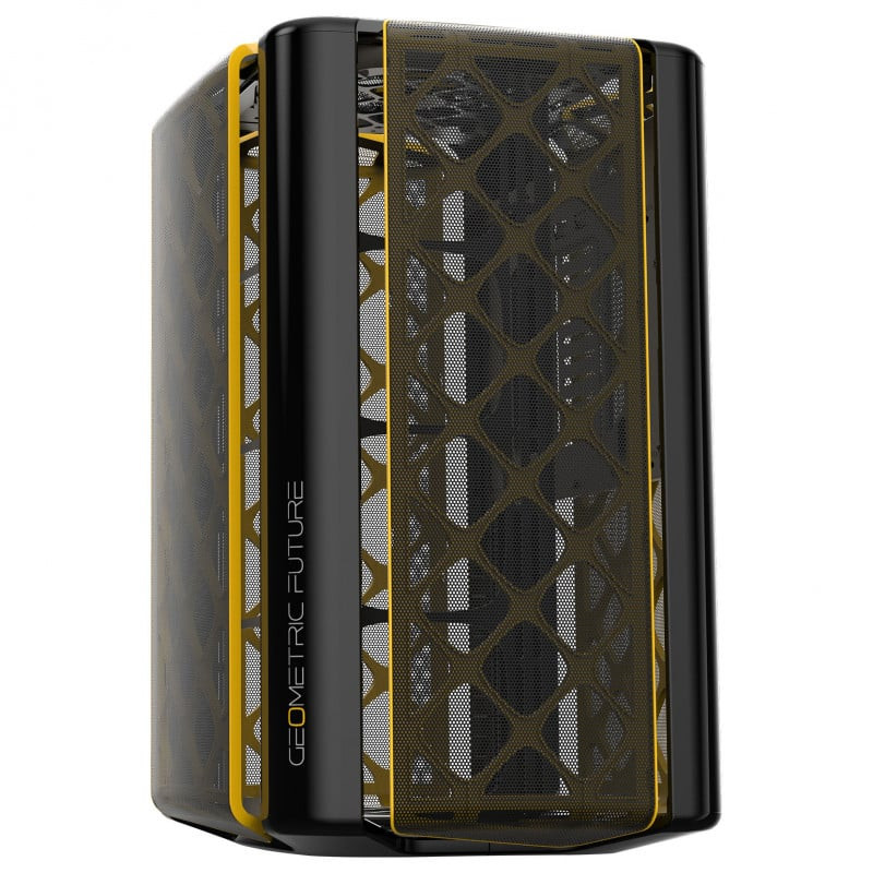 Case geometric future m2 midi-tower minitx/matx nero/arancione