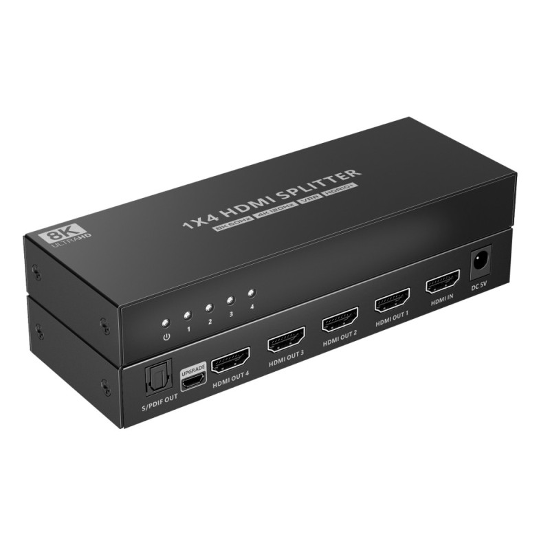 Splitter hdmi techly idata hdmi-8k4t 8k uhd 3d 60hz 4 vie cec