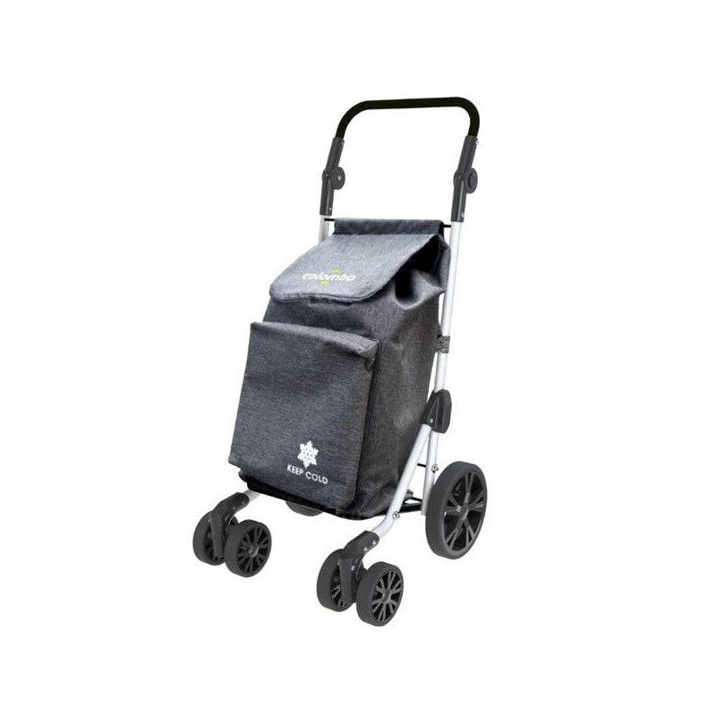 Carrello spesa colombo 60l grigio [cra006]