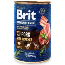 Mangime umido per cani brit premium by nature maiale con trachea