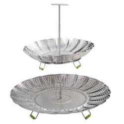 Cestello eva per cottura a vapore 22/28cm acciaio inossidabile [014005]
