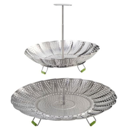 Cestello eva per cottura a vapore 22/28cm acciaio inossidabile [014005]