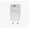 Alimentatore da rete natec ribera usb-a/usb-c 30w bianco