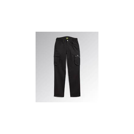 Pantaloni da lavoro diadora staff cargo taglia l nero [160301-80013/l]