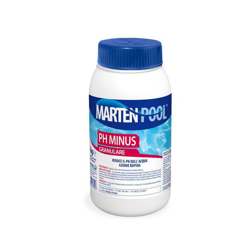 Regolatore marten ph minus per piscina 1kg [pool054]
