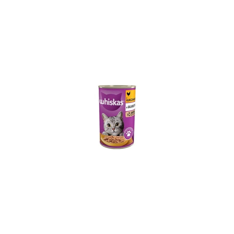 Mangime whiskas con pollo in gelatina per gatti 400g