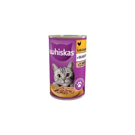 Mangime whiskas con pollo in gelatina per gatti 400g