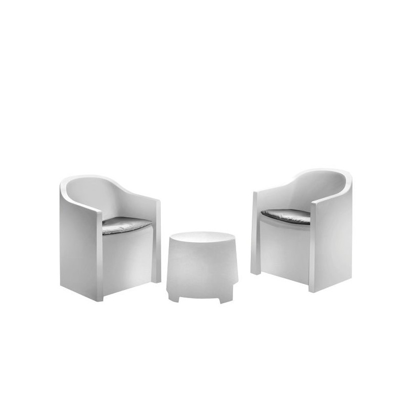 Set mobili progarden luna sluc06bg salottino da giardino bianco 3pz