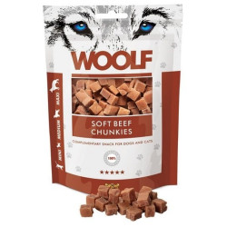 Mangime woolf bocconcini morbidi di manzo per cani 100g