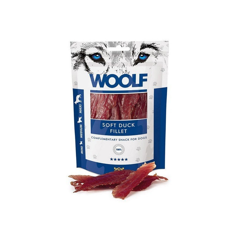 Mangime woolf filetto d'anatra morbido per cani 100g