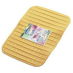 Tappetino per lavello bama rettangolare morbido 28x26.5cm giallo