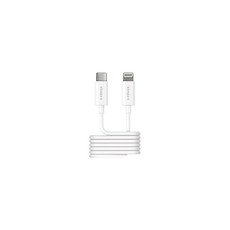 Cavo di ricarica 2-power da usb-c a lightning 1m bianco [2puc1m03w]