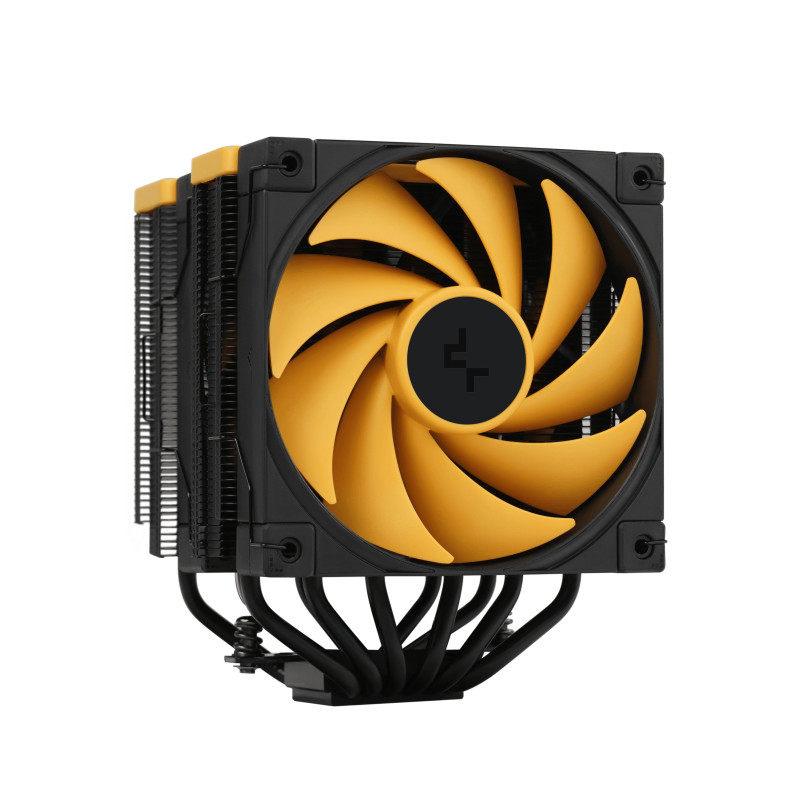 Dissipatore cpu a ventola deepcool ak620 zero dark zoria 120mm giallo/nero