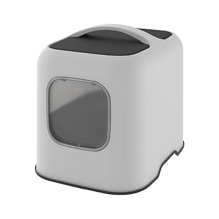 Lettiera rotho biala per gatti con coperchio e paletta bianco [4005201023]