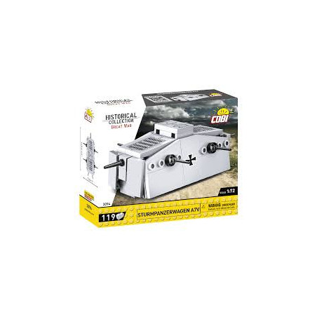 Cobi klochi cobi-3094 sturmpanzerwagen a7v 1:72 bianco 119pz