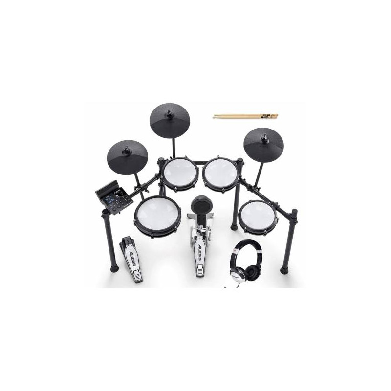 Set batteria elettronica alesis tamburo nitro massimo nero/grigio