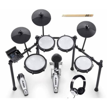 Set batteria elettronica alesis tamburo nitro massimo nero/grigio