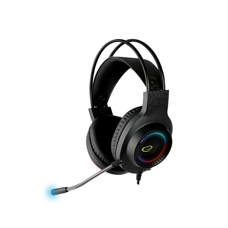 Cuffie esperanza courser 7.1 usb 2.0 da gioco con microfono nero