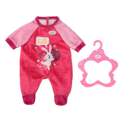 Accessori per bambole zapf creation baby born tutina 43cm rosa [832646]