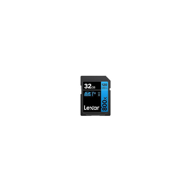 32gb scheda micro sdhc lexar serie blu uhs-1 v10 classe 10 nero/blu
