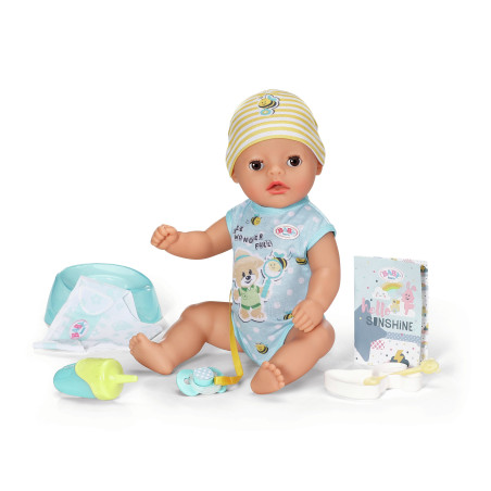 Bambola zapf creation baby born lukas piccolo neonato 36cm multicolore