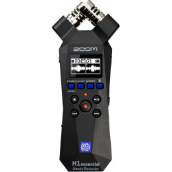 Registratore audio zoom h1essential portatile a 2 tracce 32bit float