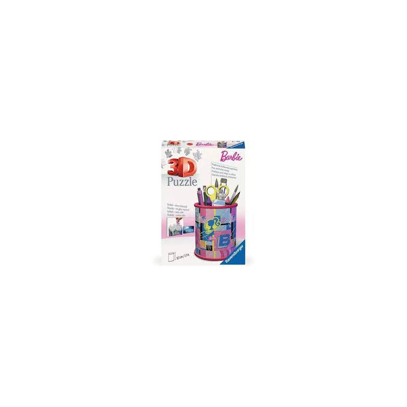 Puzzle 3d ravensburger utensilo barbie multicolore 54pz [11585]