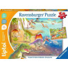 Puzzle ravensburger tiptoi per piccoli esploratori: dinosauri multicolore