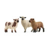 Schleich farm world trio di pecore 6cm multicolore [42660]